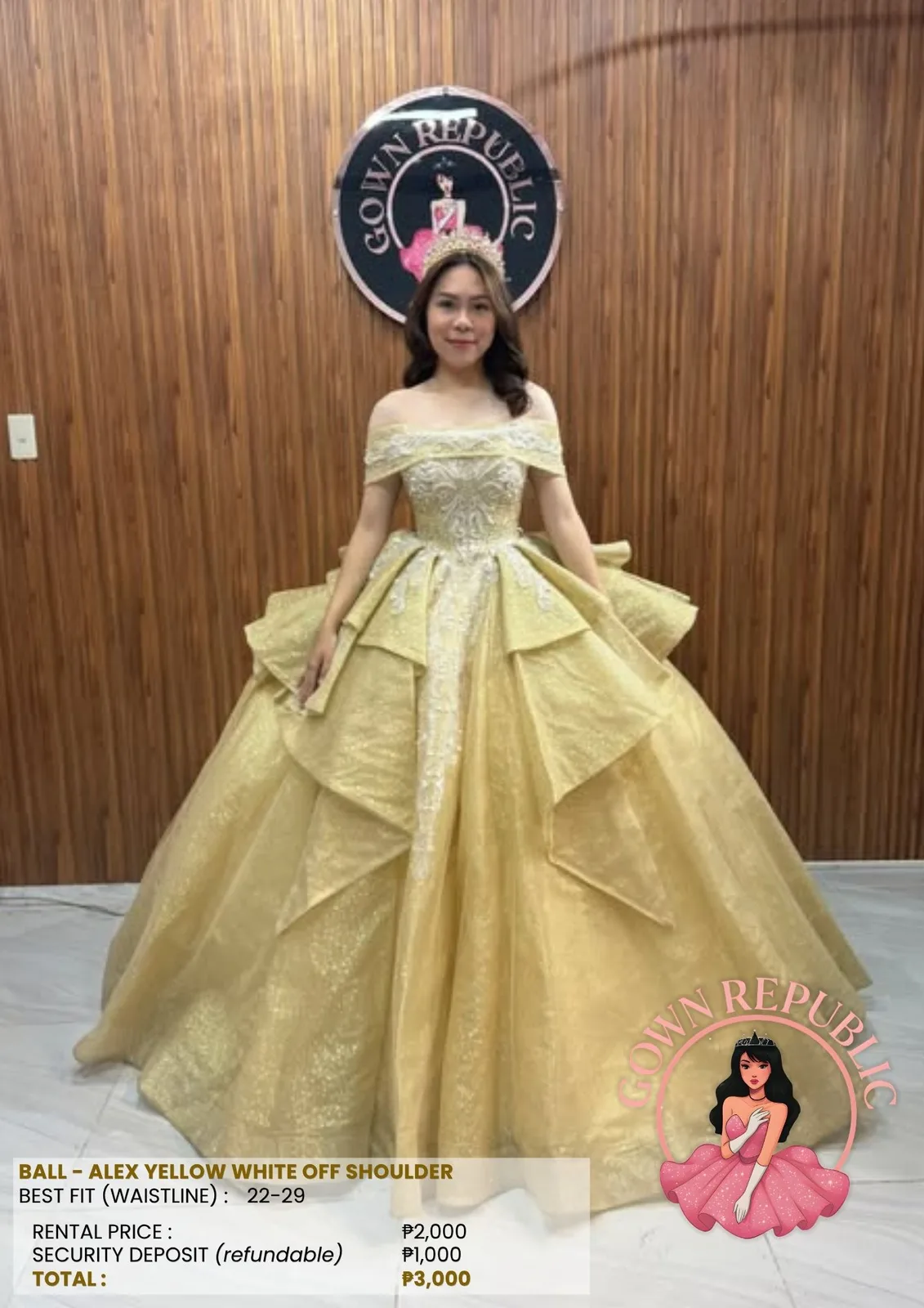 Ball Gowns: Yellow / Gold 306